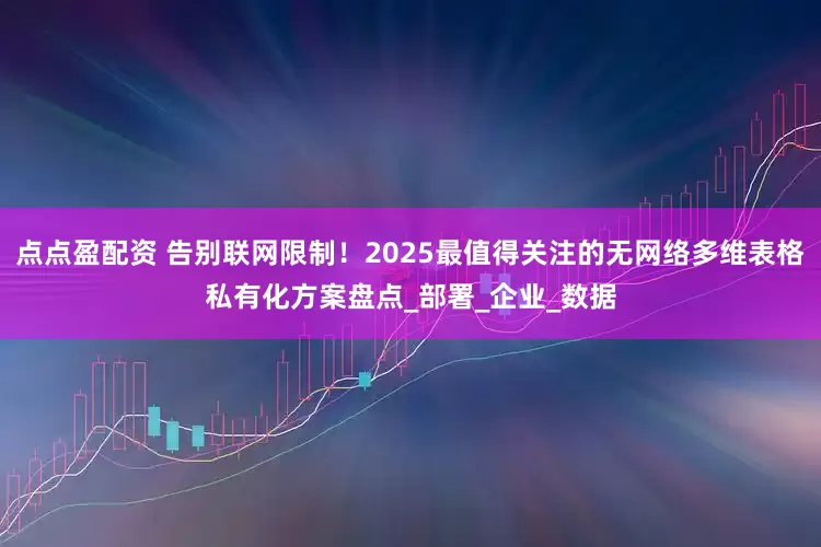点点盈配资 告别联网限制！2025最值得关注的无网络多维表格私有化方案盘点_部署_企业_数据