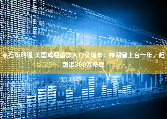 点石策略通 美国或迎首次人口负增长：特朗普上台一年，赶跑近300万移民